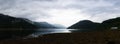 Panoramic view over Gare Loch Argyll and Bute Scotland Royalty Free Stock Photo