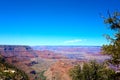 Panoramic view over the grand canyon Royalty Free Stock Photo