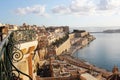 Panoramic view over the Grand Harbour from the Upper Barrakka gardens in Valletta, Malta Royalty Free Stock Photo