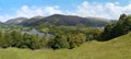 Panoramic view over Grasmere Royalty Free Stock Photo