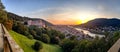 Panoramic view over Heidelberg and its castle