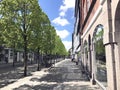 Panoramic view over Herning-grade crossing,Denmark Royalty Free Stock Photo