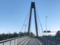Panoramic view over Herning-grade crossing,Denmark Royalty Free Stock Photo