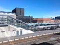 Panoramic view over Herning-train station,Denmark Royalty Free Stock Photo