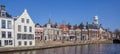 Panoramic view over the historical center of Dokkum Royalty Free Stock Photo