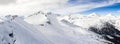 Panoramic view over the hohe Tauern Royalty Free Stock Photo