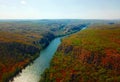 Panoramic view over Katherine river and Katherine Gorge Royalty Free Stock Photo