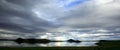 Panoramic view over Lake Myvatn Iceland