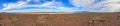 Panoramic view over Lake Powell taken from Wahweap viewpoint Royalty Free Stock Photo