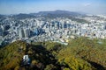 Panoramic view megacity Seoul South-Korea