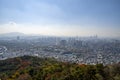 Panoramic view megacity Seoul South-Korea