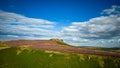 Panoramic view over Peak District National Park Royalty Free Stock Photo