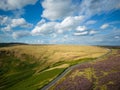 Panoramic view over Peak District National Park Royalty Free Stock Photo