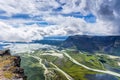 Panoramic view over Rappadelta in Sweden Abisko