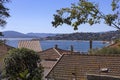 Panoramic view over the roofs of the village Sainte Maxime Royalty Free Stock Photo