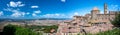 Panoramic view over the rooftops of Volterra, Tuscany, Italy Royalty Free Stock Photo
