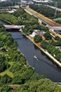 Panoramic view of Ruhr Valley, Germany Royalty Free Stock Photo