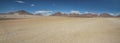 Panoramic view over the Salvador Dali Desert in Eduardo Avaroa Andean Fauna National Reserve, Bolivia Royalty Free Stock Photo