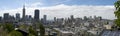 Panoramic view over San Francisco skyline, California Royalty Free Stock Photo