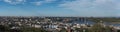 Panoramic view over the Ukrainian capital Kiev and the Dnieper river