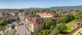 Panoramic view over the Weinberg park and Kassel Royalty Free Stock Photo