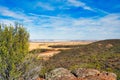 Panoramic view over the Western Australian Wheatbelt Royalty Free Stock Photo