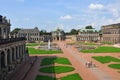 Panoramic view over the Zwinger of Dresden, Germany