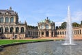 Panoramic view over the Zwinger of Dresden, Germany