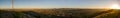 Panoramic view overlooking Huon Hill Parklands new Wodonga, Victoria