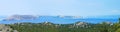 Panoramic view of Pag island Royalty Free Stock Photo