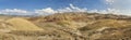 Panoramic view of Painted Hills, Oregon Royalty Free Stock Photo