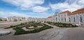 Panoramic view of Palace of Queluz Gardens - Queluz, Portugal Royalty Free Stock Photo