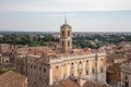 Panoramic view of Palazzo Senatorio and city Rome Royalty Free Stock Photo