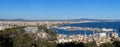 Panoramic view of Palma de Mallorca, Spain Royalty Free Stock Photo