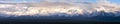 Panoramic view of Pamir mountain Royalty Free Stock Photo