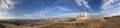 The panoramic view of Paphos lighthouse