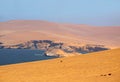 Panoramic View of Paracas National Reserve, Where the Desert Meets the Ocean, Ica Region, Peru Royalty Free Stock Photo