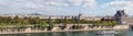 Panoramic view of Paris from Musee d'Orsay rooftop Royalty Free Stock Photo