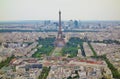 Panoramic view of Paris from the Tour Montparnasse