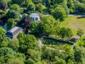 Panoramic view of a part of Rotterdam Royalty Free Stock Photo