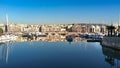 Panoramic view of Pasalimani,and marina zeas at Piraerus port in Greece