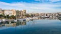 Panoramic view of Pasalimani,and marina zeas at Piraerus port in Greece