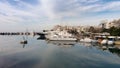 Panoramic view of Pasalimani,and marina zeas at Piraerus port in Greece