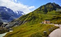 Panoramic view at Pasterze Glacier Grossglockner Royalty Free Stock Photo