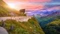 Panoramic view at Pasterze Glacier Grossglockner Royalty Free Stock Photo