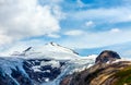 Panoramic view at Pasterze Glacier Grossglockner Royalty Free Stock Photo