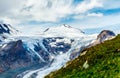 Panoramic view at Pasterze Glacier Grossglockner Royalty Free Stock Photo