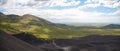 Panoramic view from the peak of volcano Cerro Negro in Nicaragua
