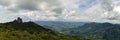 A panoramic view `Pedra do Bau` of Campos do Jordao Royalty Free Stock Photo