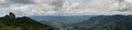 A panoramic view `Pedra do Bau` of Ca.mpos do Jordao in Brazil Royalty Free Stock Photo